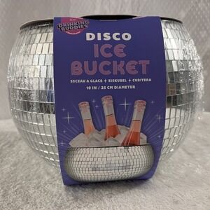 Drinking Buddies Stylish Disco Ball Shape Ice Bucket (10" in diameter)